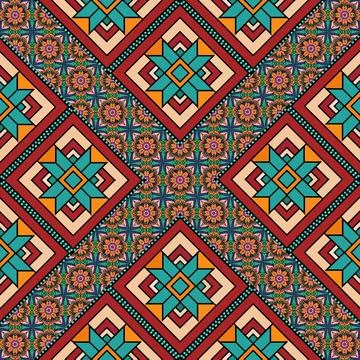 Seamless vector pattern. background texture in geometric ornamental style. Foto stock