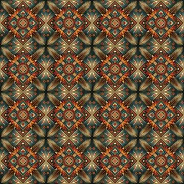 Seamless vector pattern. background texture in geometric ornamental style. Stock Photos
