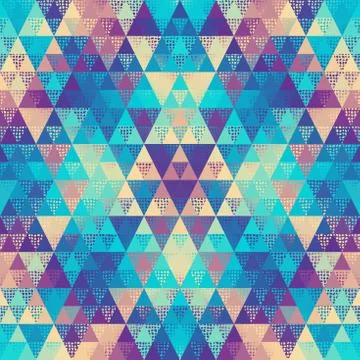 Seamless vector pattern background of a triangles. Illustrazione stock