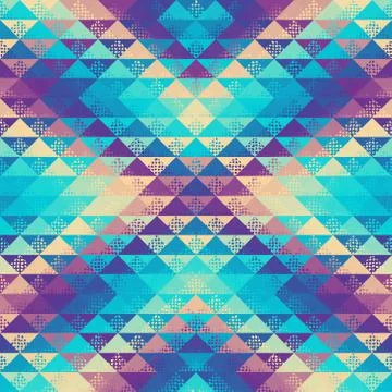 Seamless vector pattern background of a triangles. 스톡 일러스트