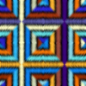 Seamless vector pattern background of a triangles. 库存插图