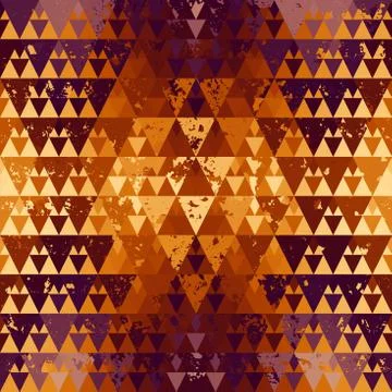 Seamless vector pattern background of a triangles. 库存插图