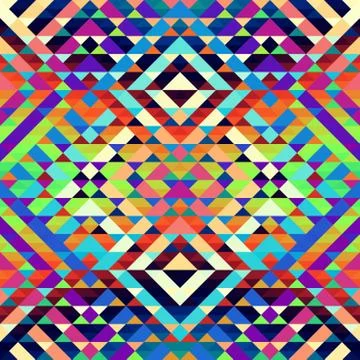 Seamless vector pattern background of a triangles. Stock Illustration