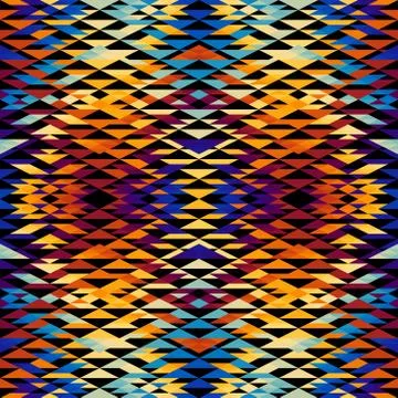 Seamless vector pattern background of a triangles. Illustrazione stock