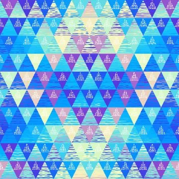 Seamless vector pattern background of a triangles. Illustrazione stock