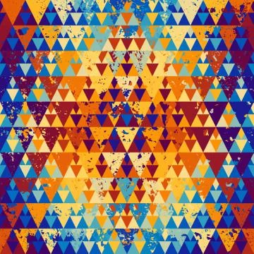 Seamless vector pattern background of a triangles. Illustrazione stock