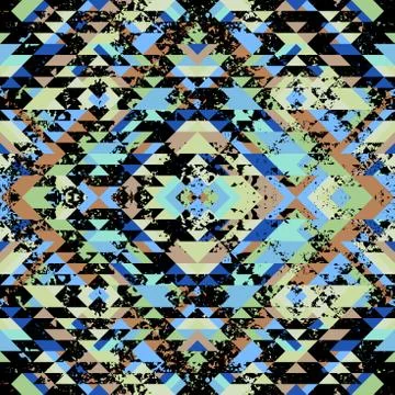 Seamless vector pattern background of a triangles. Stock Illustration