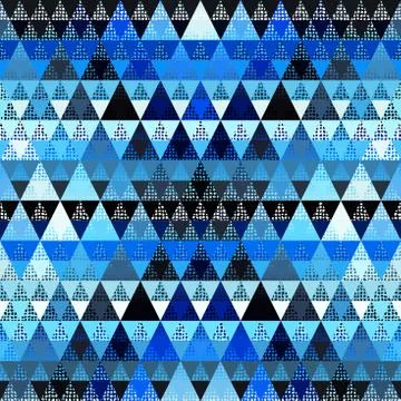 Seamless vector pattern background of a triangles. Illustrazione stock