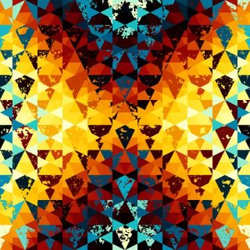 Seamless vector pattern background of a triangles. イラスト素材