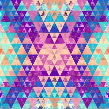 Seamless vector pattern background of a triangles. 스톡 일러스트