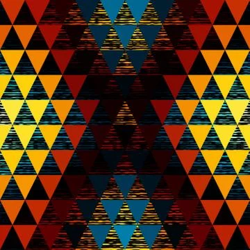Seamless vector pattern background of a triangles. Illustrazione stock