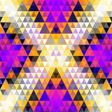 Seamless vector pattern background of a triangles. Stock Illustration