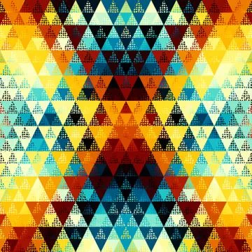 Seamless vector pattern background of a triangles. イラスト素材