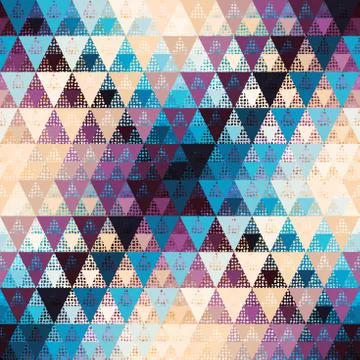 Seamless vector pattern background of a triangles. Illustrazione stock