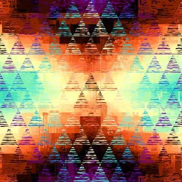 Seamless vector pattern background of a triangles. Illustrazione stock