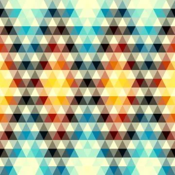 Seamless vector pattern background of a triangles. Illustrazione stock