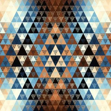 Seamless vector pattern background of a triangles. Illustrazione stock