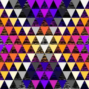 Seamless vector pattern background of a triangles. Illustrazione stock