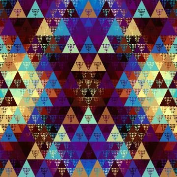 Seamless vector pattern background of a triangles. Stockillustratie
