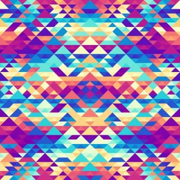 Seamless vector pattern background of a triangles. イラスト素材
