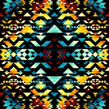 Seamless vector pattern background of a triangles. イラスト素材