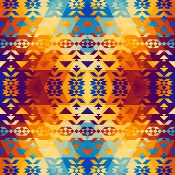 Seamless vector pattern background of a triangles. Illustrazione stock