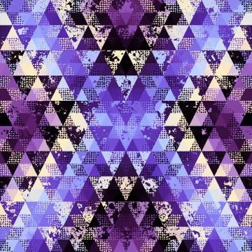 Seamless vector pattern background of a triangles. Stock Illustration