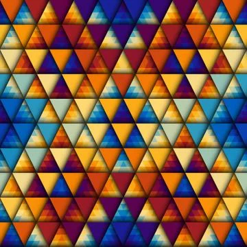 Seamless vector pattern background of a triangles. Stock Illustration