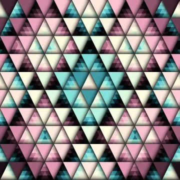 Seamless vector pattern background of a triangles. Illustrazione stock