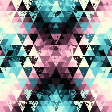 Seamless vector pattern background of a triangles. Stockillustratie