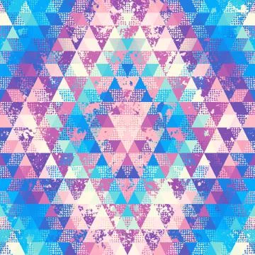 Seamless vector pattern background of a triangles. Stockillustratie