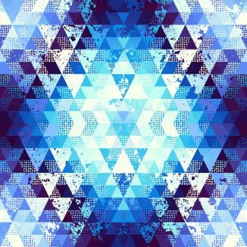 Seamless vector pattern background of a triangles. Illustrazione stock