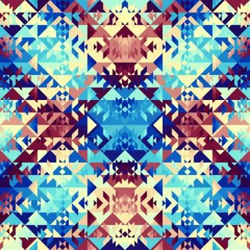 Seamless vector pattern background of a triangles. 库存插图