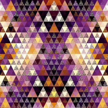 Seamless vector pattern background of a triangles. 스톡 일러스트