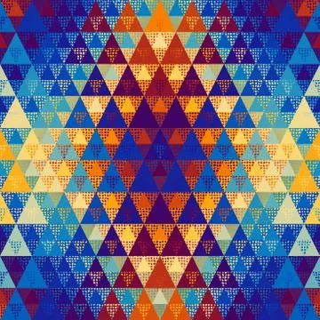 Seamless vector pattern background of a triangles. 스톡 일러스트