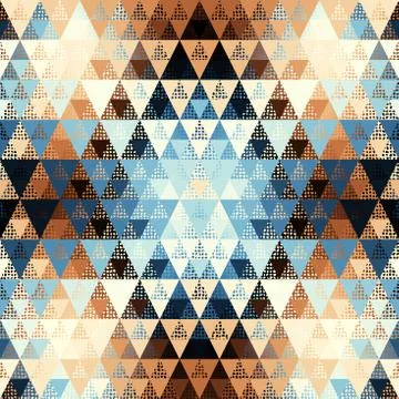 Seamless vector pattern background of a triangles. Illustrazione stock
