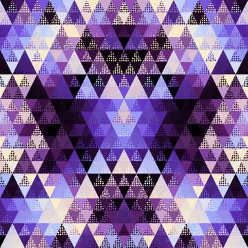 Seamless vector pattern background of a triangles. Illustrazione stock