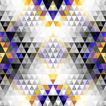 Seamless vector pattern background of a triangles. 스톡 일러스트