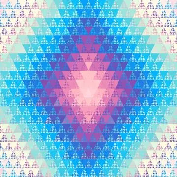 Seamless vector pattern background of a triangles. Illustrazione stock