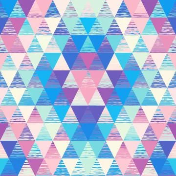 Seamless vector pattern background of a triangles. Stock Illustration