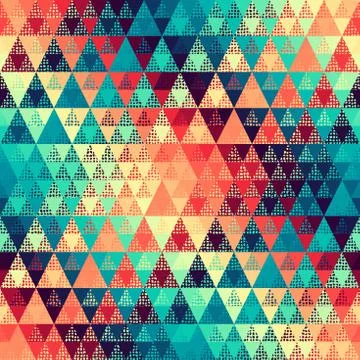 Seamless vector pattern background of a triangles. Stock Illustration