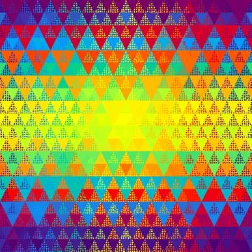 Seamless vector pattern background of a triangles. Illustrazione stock
