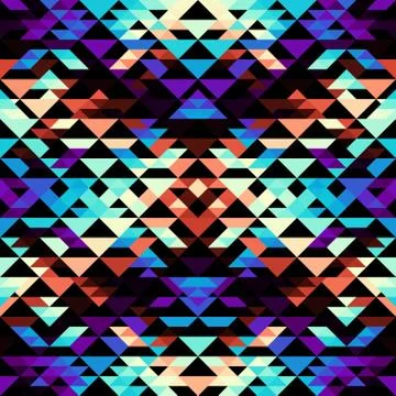 Seamless vector pattern background of a triangles. Illustrazione stock