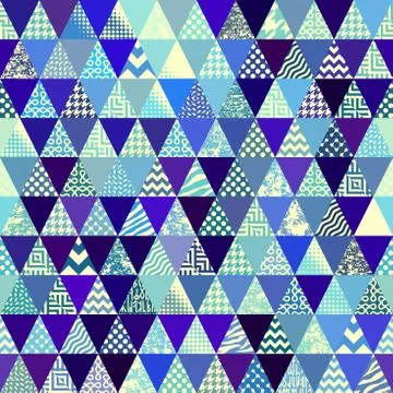 Seamless vector pattern background of a triangles. イラスト素材
