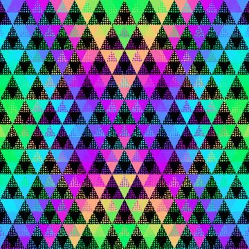 Seamless vector pattern background of a triangles. Illustrazione stock
