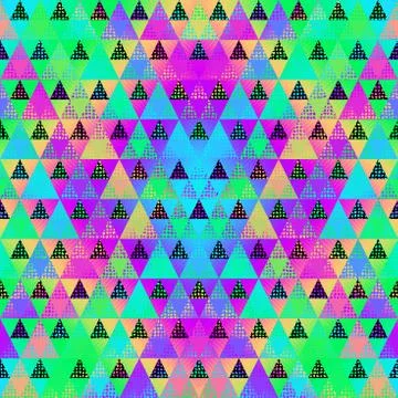 Seamless vector pattern background of a triangles. Illustrazione stock