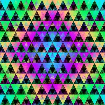 Seamless vector pattern background of a triangles. Stock Illustration