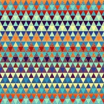 Seamless vector pattern background of a triangles. Illustrazione stock