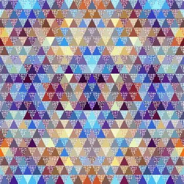 Seamless vector pattern background of a triangles. Stock Illustration
