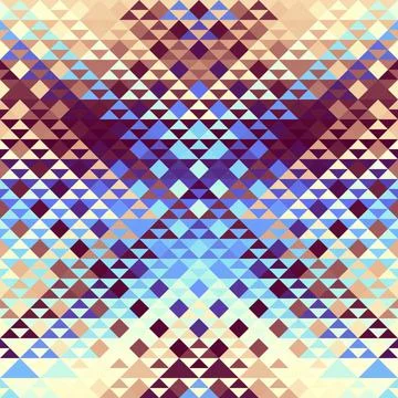 Seamless vector pattern background of a triangles. Illustrazione stock